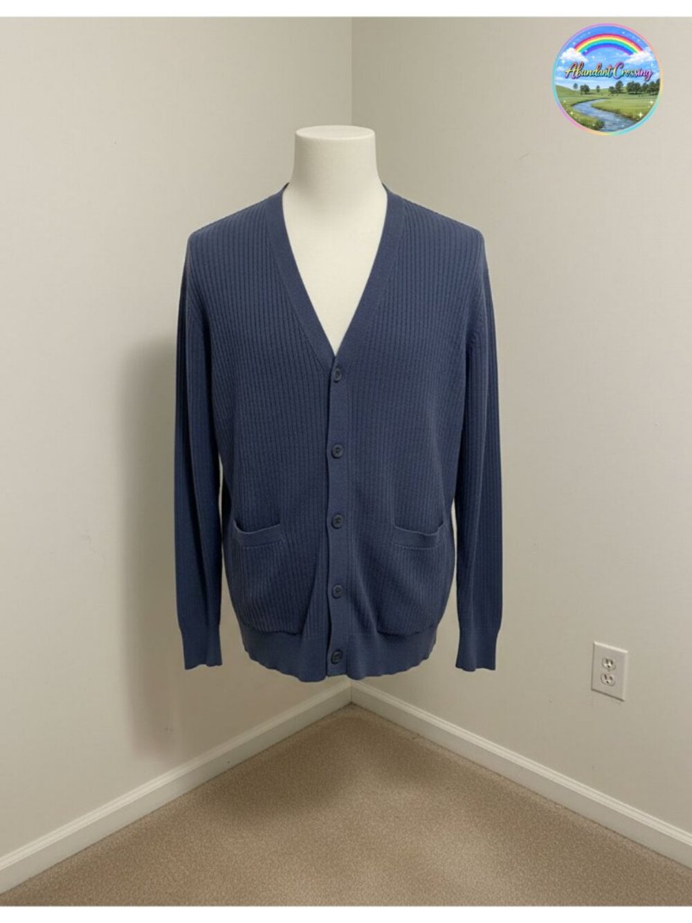 Men's Knitted Cardigan Sweater Button Down V Neck Long Sleeve Lightweight